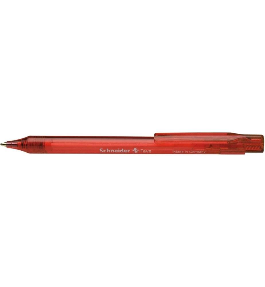SCHNEIDER - Stylo bille Fave 0.5 mm, 20 pièces, Rouge