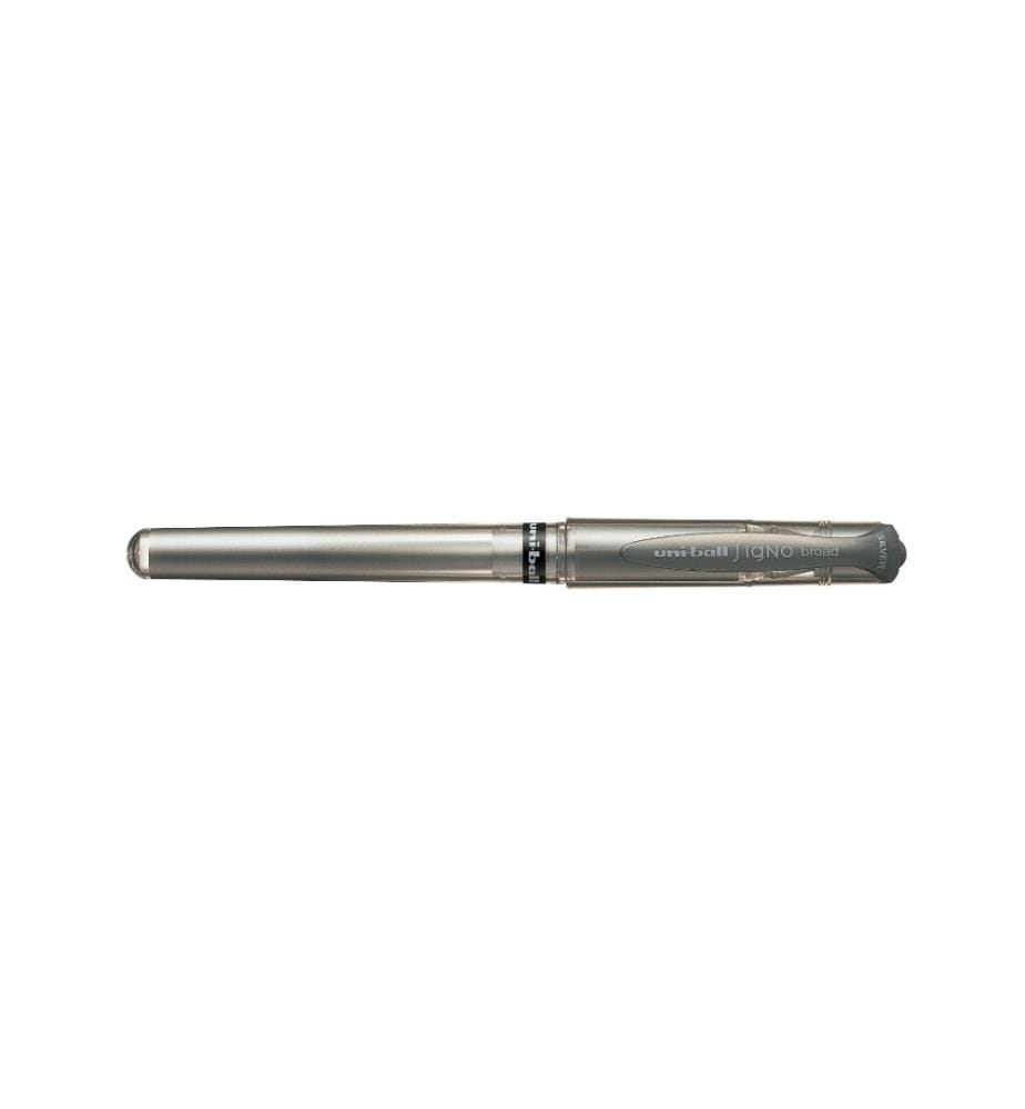 UNI - Stylo à encre gel UNI -BALL SIGNO Broad GS 1 mm argentés