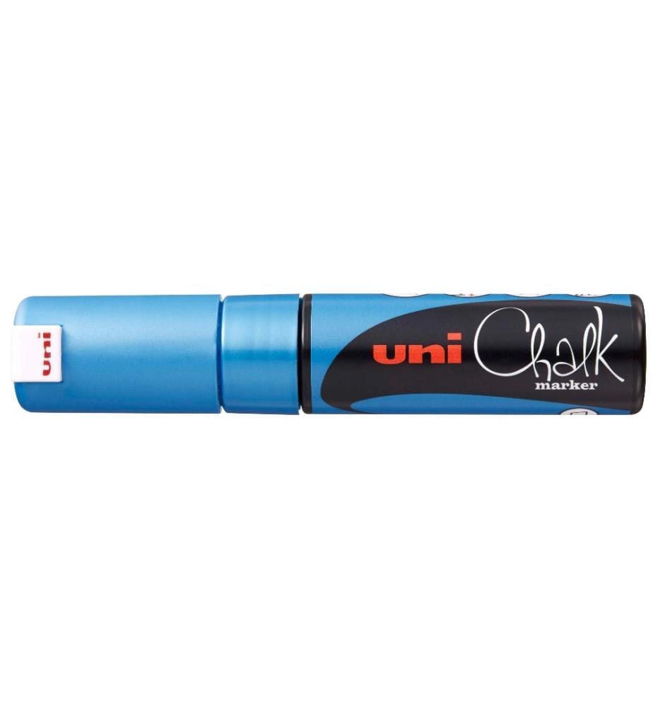 UNI - Marqueur craie liquide UNI - CHALK 8 mm Metallic Bleu