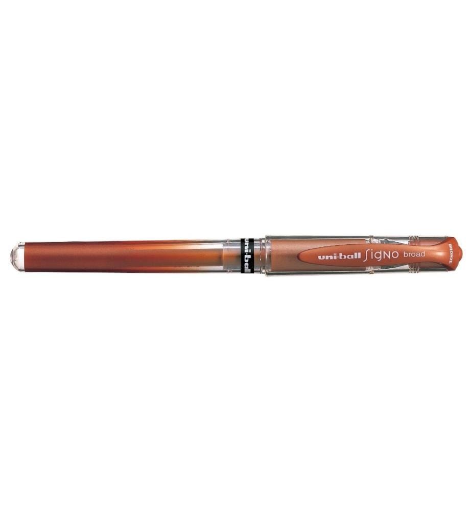 UNI - Stylo à encre gel UNI --ball SIGNO broad 1 mm, Metallic Bronze