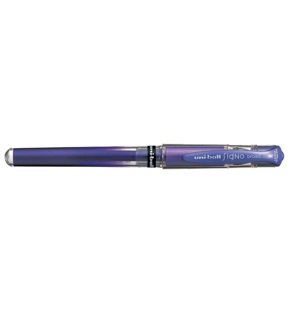 UNI - Stylo à encre gel UNI --ball SIGNO broad 1 mm, Metallic Violet
