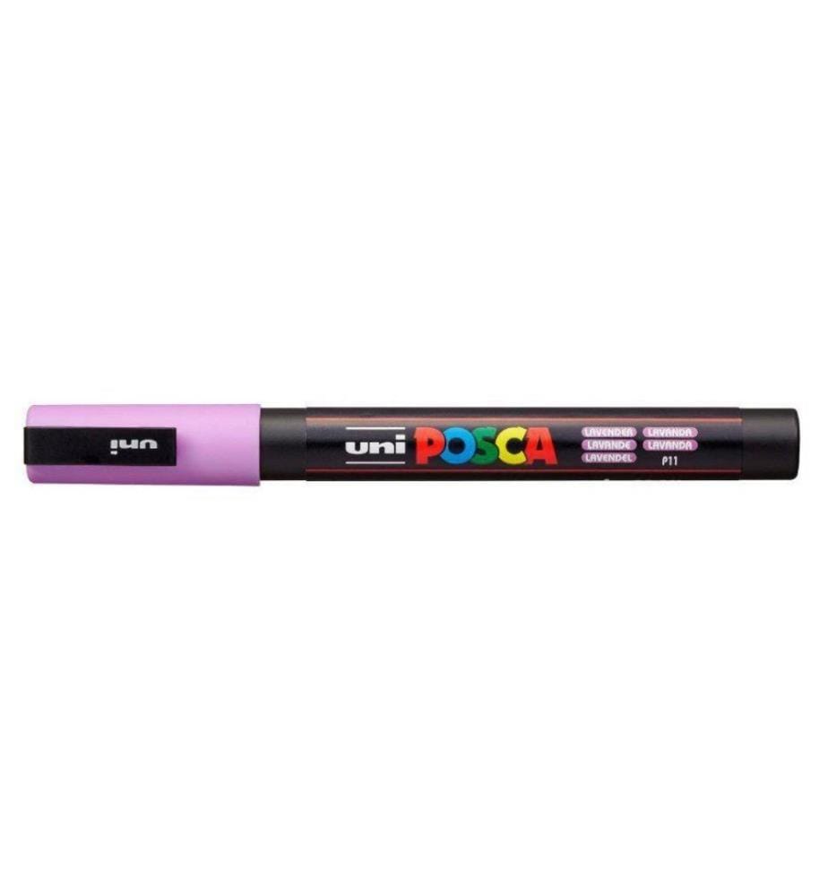 UNI - Marqueur indélébile POSCA Softcolors 0,9 - 1,3 mm, lavande