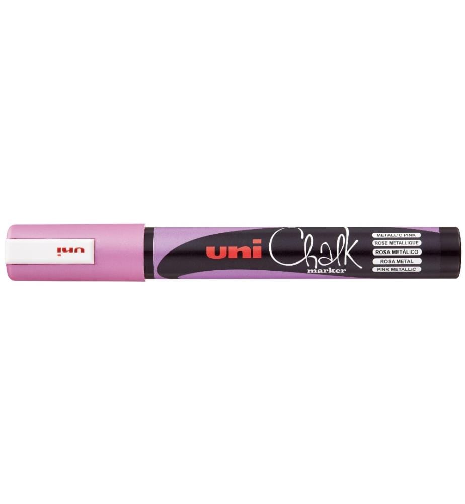 UNI - Marqueur craie liquide UNI - CHALK 1.8 - 2.5 mm Metallic Rose