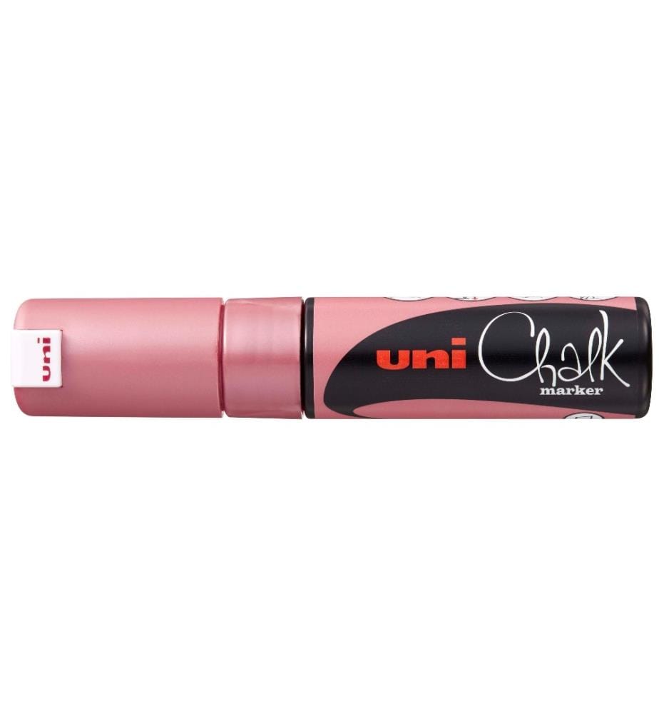 UNI - Marqueur craie liquide UNI - CHALK 8 mm Metallic Rouge