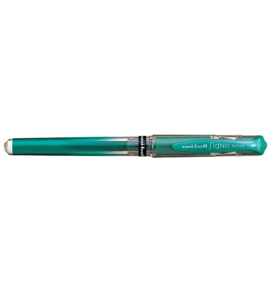 UNI - Stylo à encre gel UNI --ball SIGNO broad 1 mm, Metallic Vert