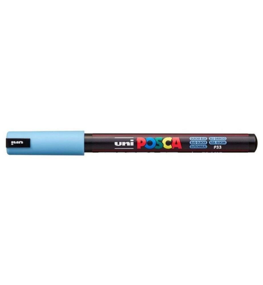 UNI - Marqueur indélébile POSCA Softcolors 0.7 mm, bleu clair