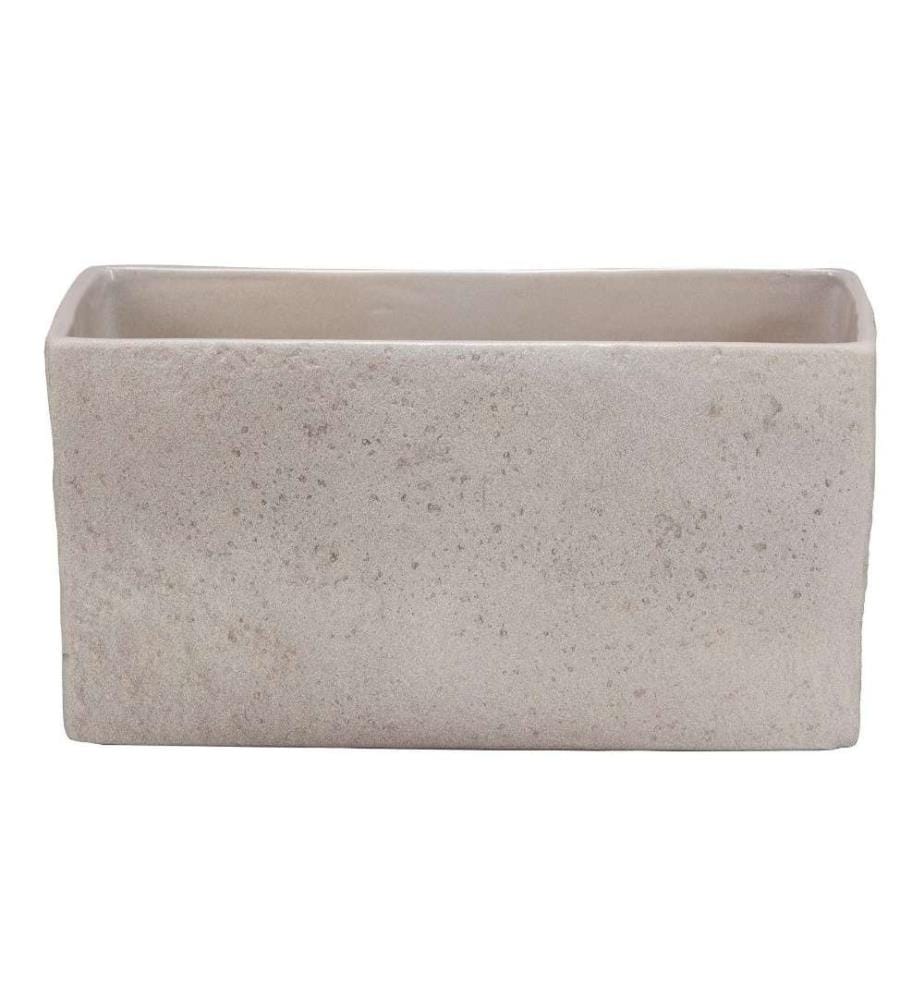 SCHEURICH - Pot de plantes rectangulaire 25 cm, Taupe