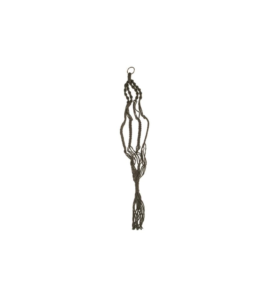 OPIFLOR - Suspension en macramé 90 cm, vert foncé