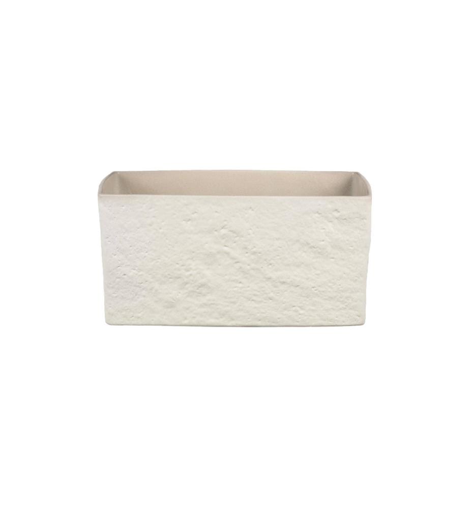 SCHEURICH - Pot de plantes Crème, rectangulaire 25 x 13,5 cm (Lxl)