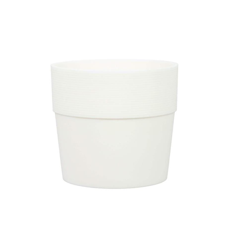 SCHEURICH - Pot de fleur Groove 17 cm, blanc