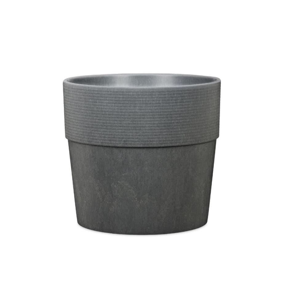 SCHEURICH - Pot de fleur Groove 12,7 cm, Anthracite