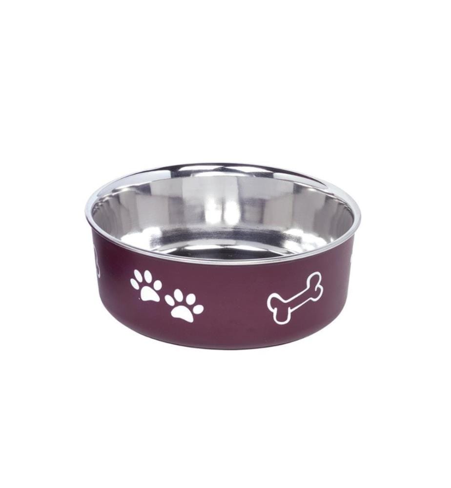 NOBBY - Écuelle en acier inoxydable Fusion M, 0.94 l, rouge
