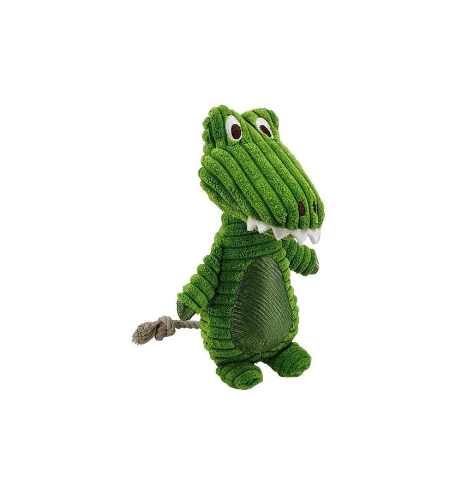 NOBBY - Jouet pour chien Peluche avec corde, 28 cm, vert