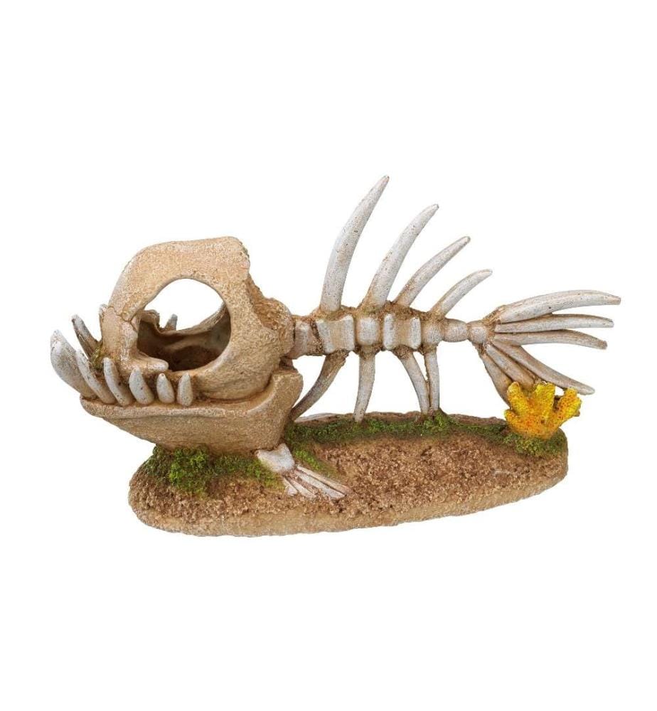 NOBBY - Aqua Ornaments poisson monstre squelette, 22.8 x 8.5 x 13 cm