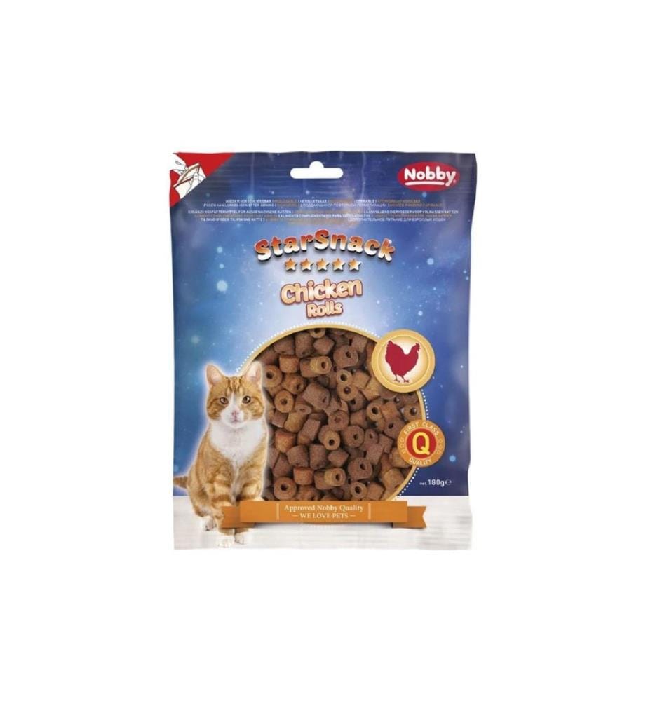 NOBBY - Collation pour chat StarSnack Chicken Rolls, 180 g