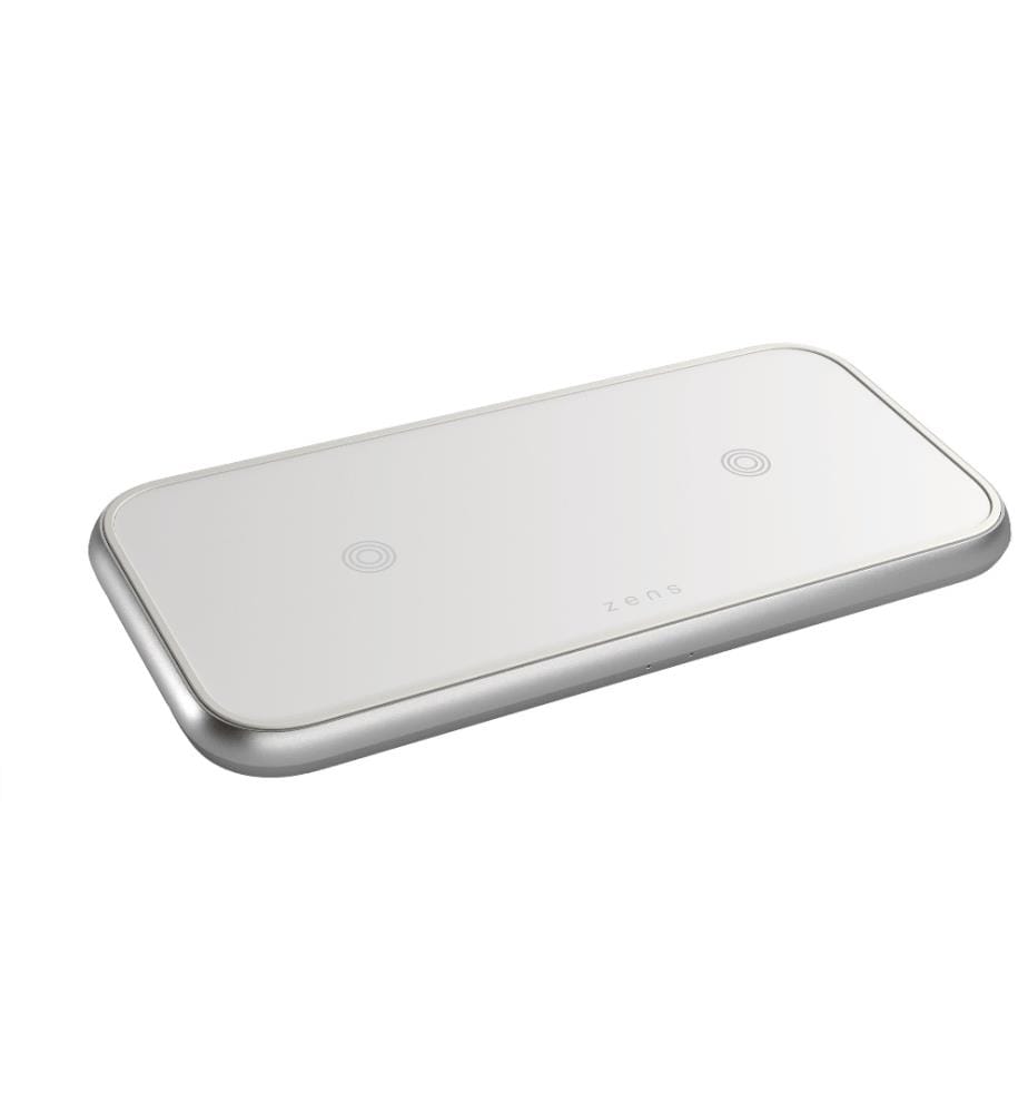 ZENS - Chargeur sans fil Dual QI Blanc