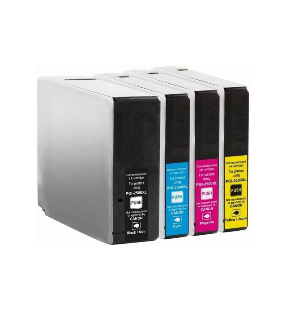 GENERIC INK - Encre Canon PGI-2500 XL Multipack noir/Cyan/Magenta/Yellow