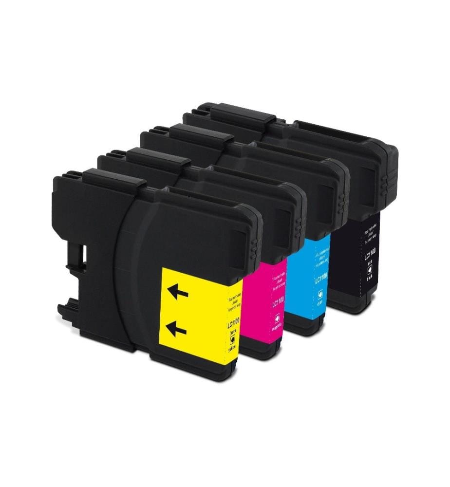 GENERIC INK - Encre Brother LC1100 Multipack noir/Cyan/Magenta/Yellow