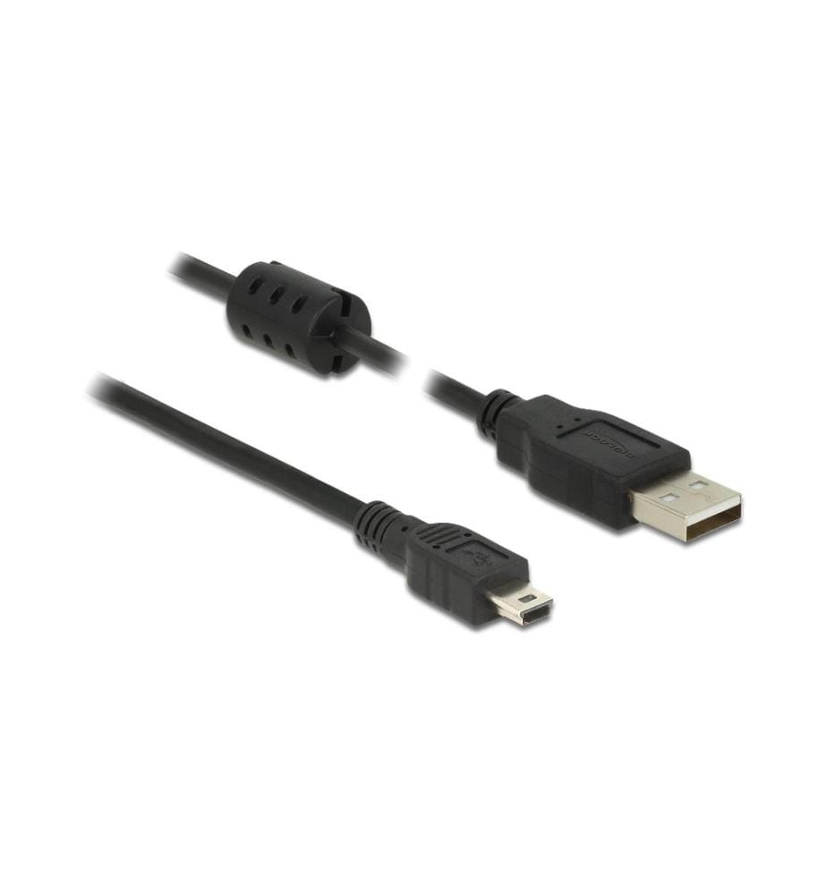 DELOCK - Câble USB 2.0 avec noyau de ferrite USB A - Mini-USB B 1 m