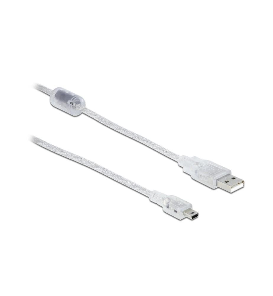 DELOCK - Câble USB 2.0 avec noyau de ferrite USB A - Mini-USB B 2 m
