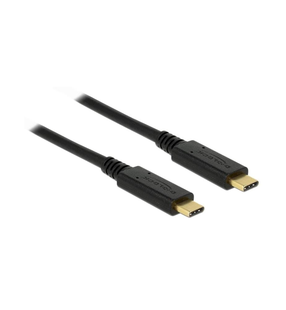 DELOCK - Câble USB 3.1 10Gbps, jusqu'à 5Ampère, 100Watt USB C - USB C 1 m