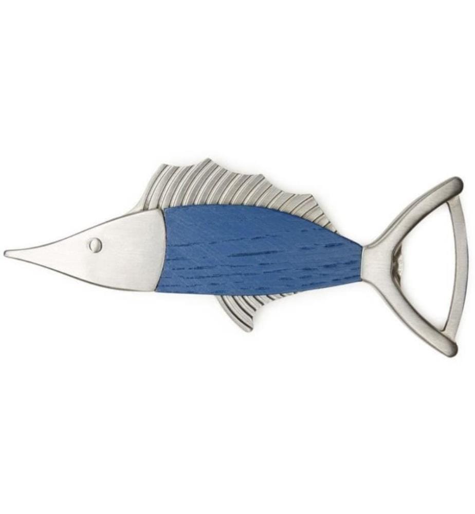 KIKKERLAND - Décapsuleur Marlin Bleu foncé/Argenté