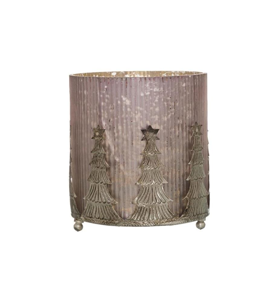 HILL INTERIORS - Arbre de Noël 14 cm, Doré/Rose pâle