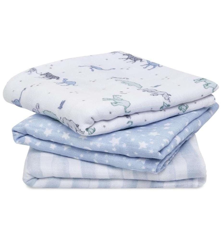 ADEN + ANAIS - Serviette en gaze Set de 3 étoiles Rising 70 x 70 cm