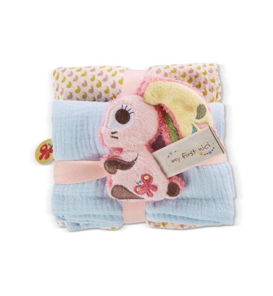 MY FIRST NICI - Griffon lapin Hopsali avec set de 2 moustiquaires