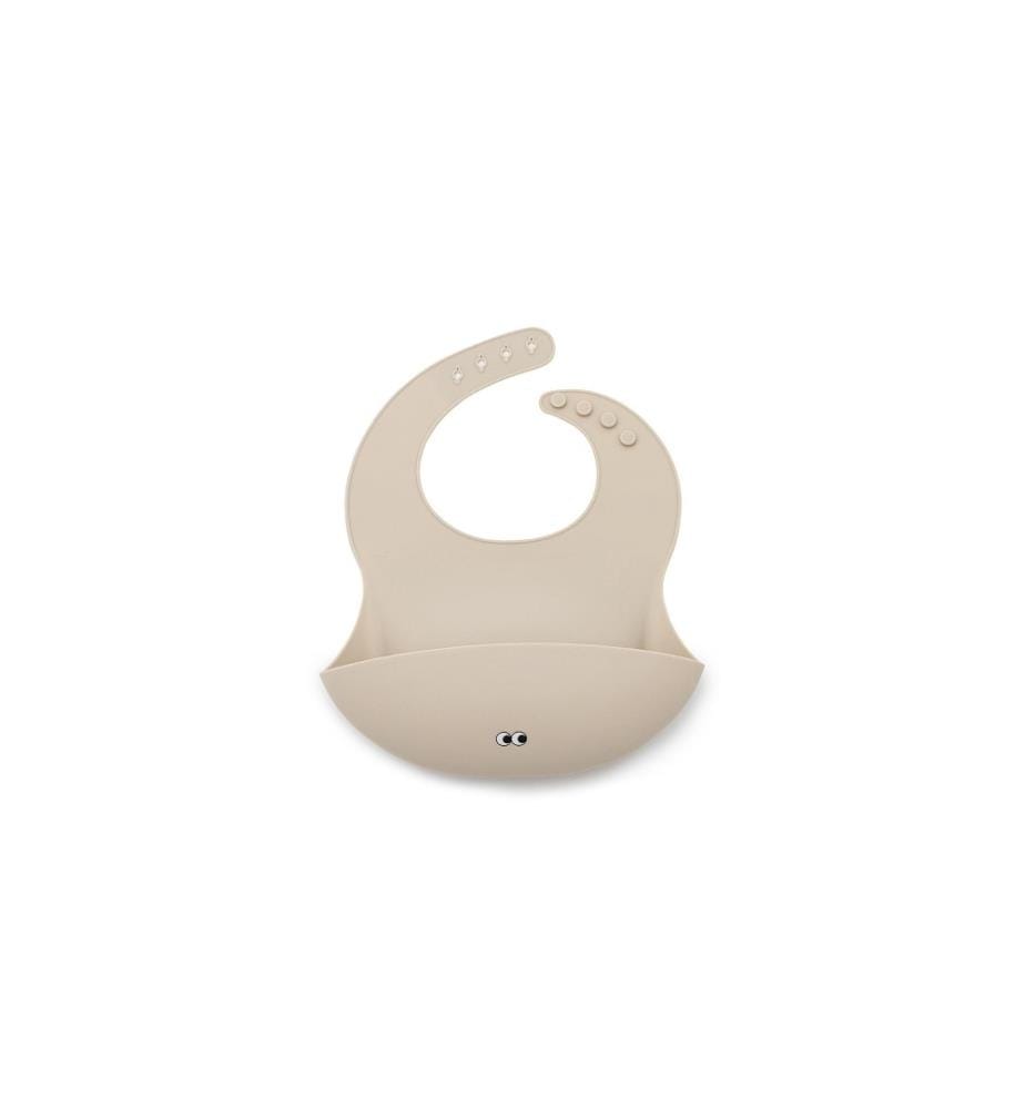 NOUI NOUI - Bavoir Silicone Nude 25 x 23 cm