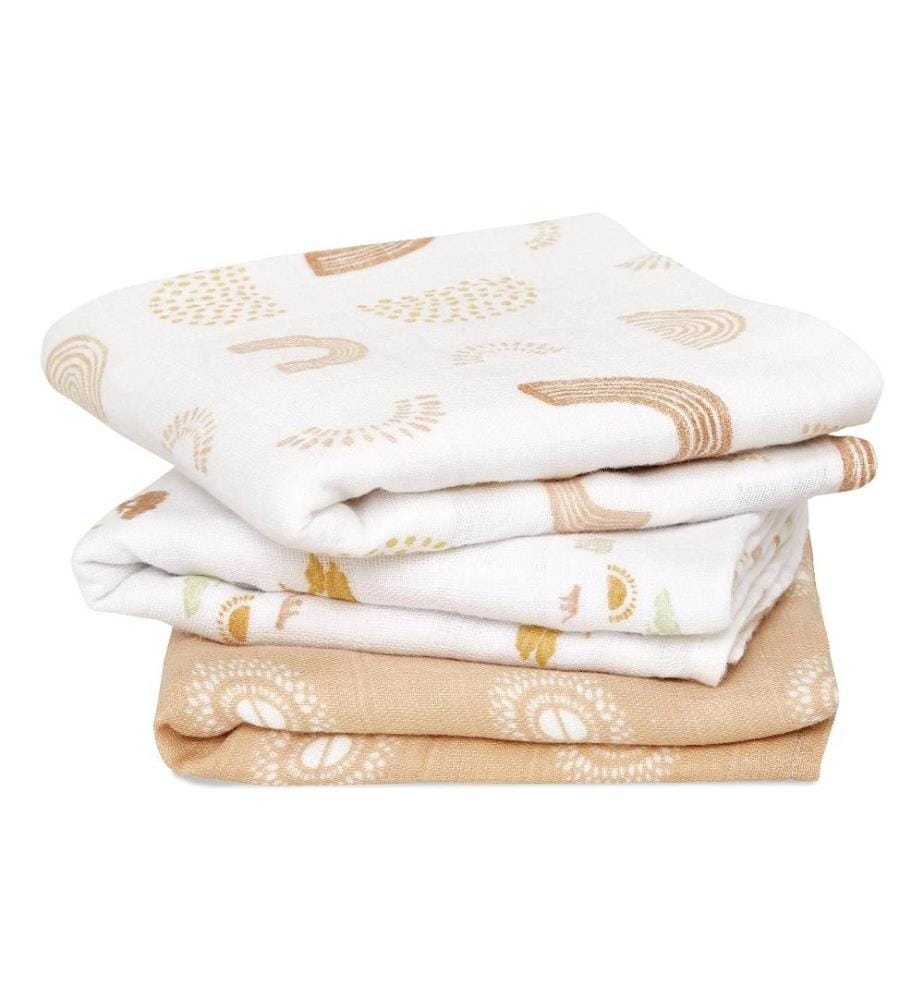 ADEN + ANAIS - Serviette en gaze Set de 3 Keep Rising 70 x 70 cm