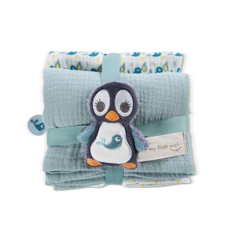 MY FIRST NICI - Griffon pingouin Watschili avec set de 2 moustiquaires