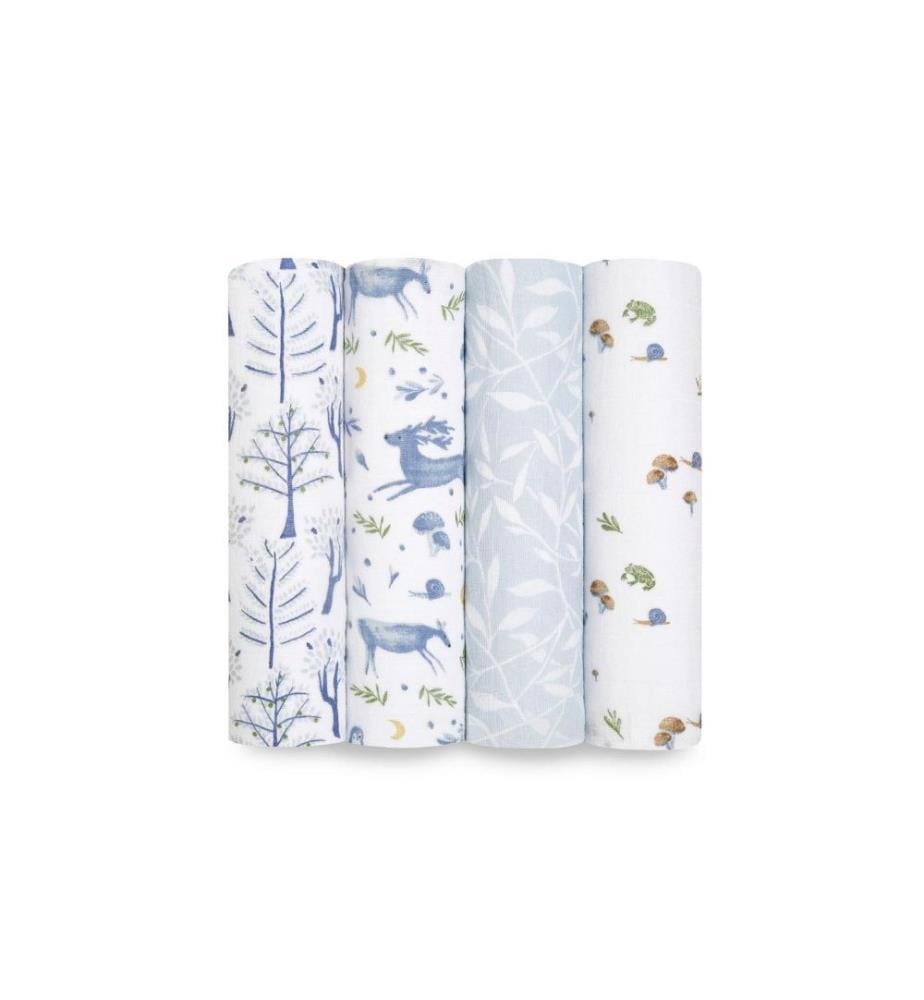ADEN + ANAIS - Serviette en gaze Outdoors Lot de 4 120 x 120 cm