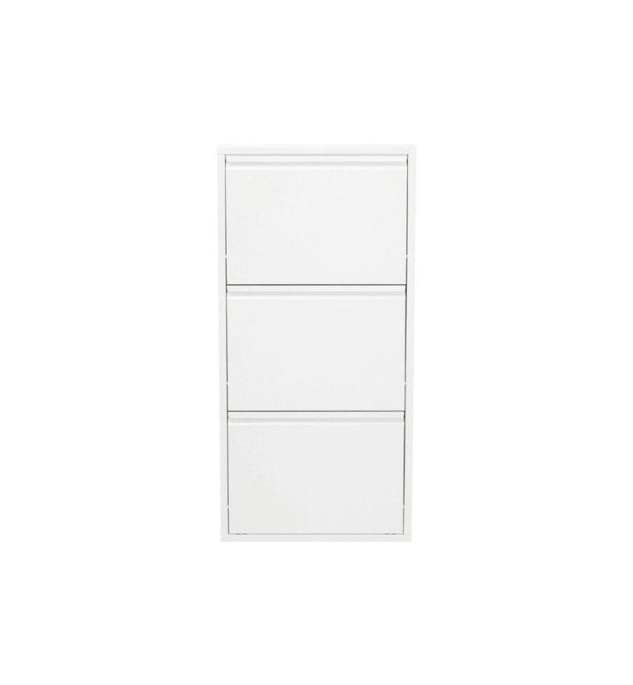 Kare Armoire à chaussures Caruso Acier, Blanc