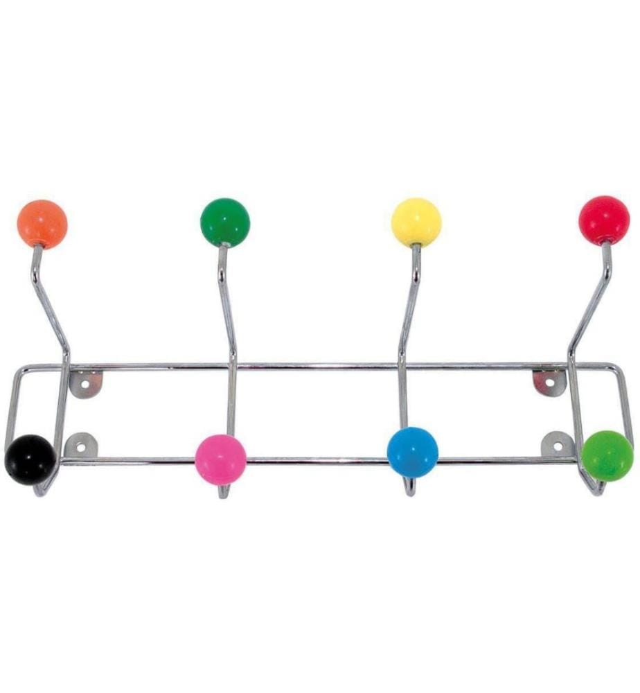 PRESENT TIME - Portemanteau Saturnus 8 crochets, multicolore