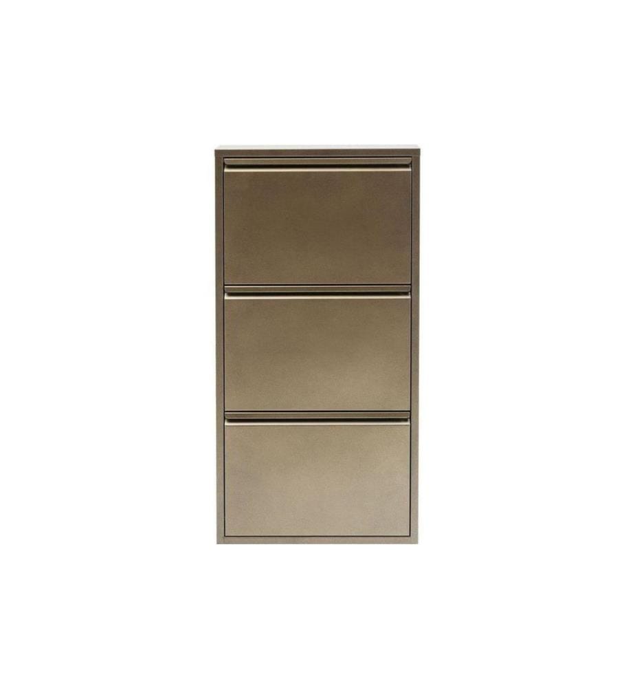 Kare Armoire à chaussures Caruso Acier, Bronze