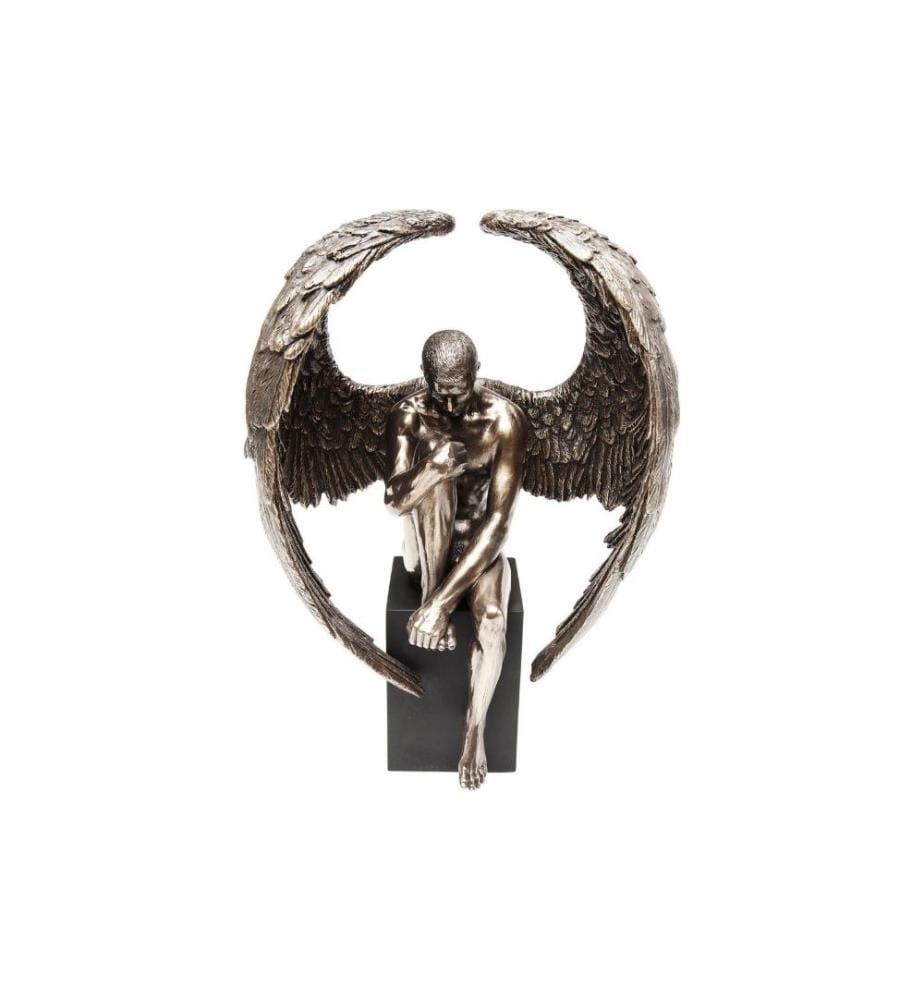 Kare Figure décorative Nude Sad Angel Cuivre/Noir