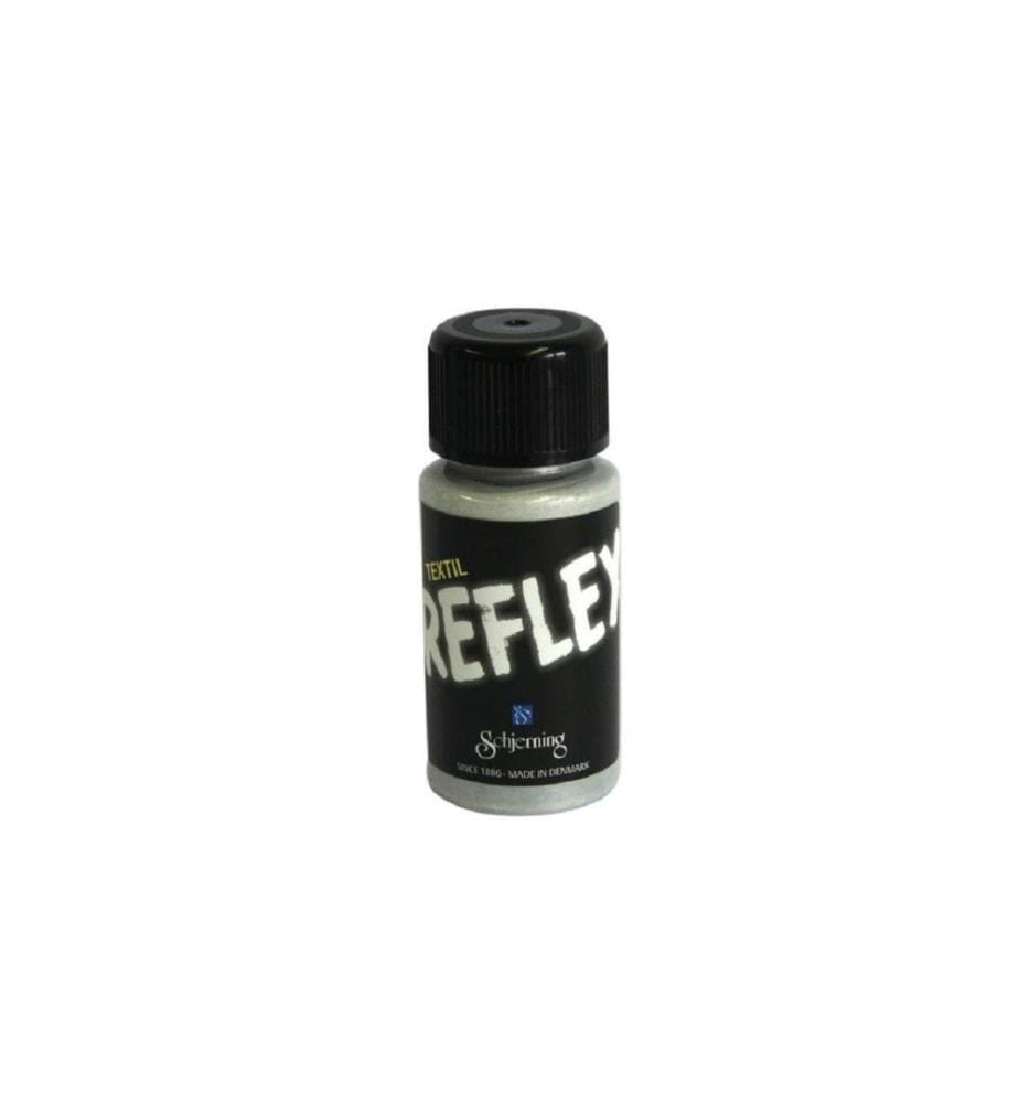 SCHJERNING - Peinture luminescente Reflex Textil 50 ml, blanc; gris
