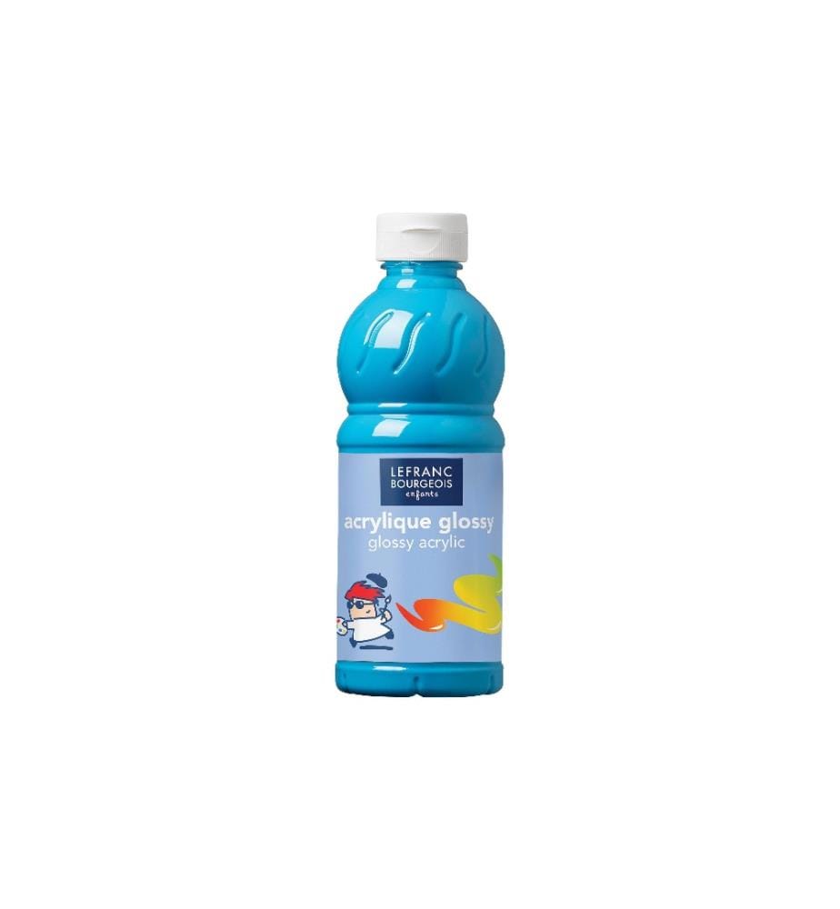 LEFRANC Peinture acrylique Glossy 500 ml, Turquoise