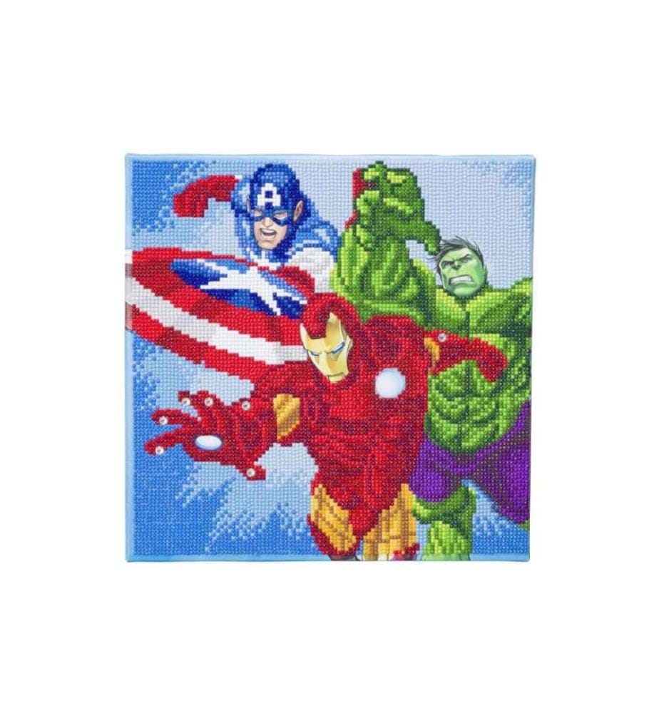 CRAFT BUDDY - Kits de bricolage Crystal Art Marvel Avengers 30 x 30 cm
