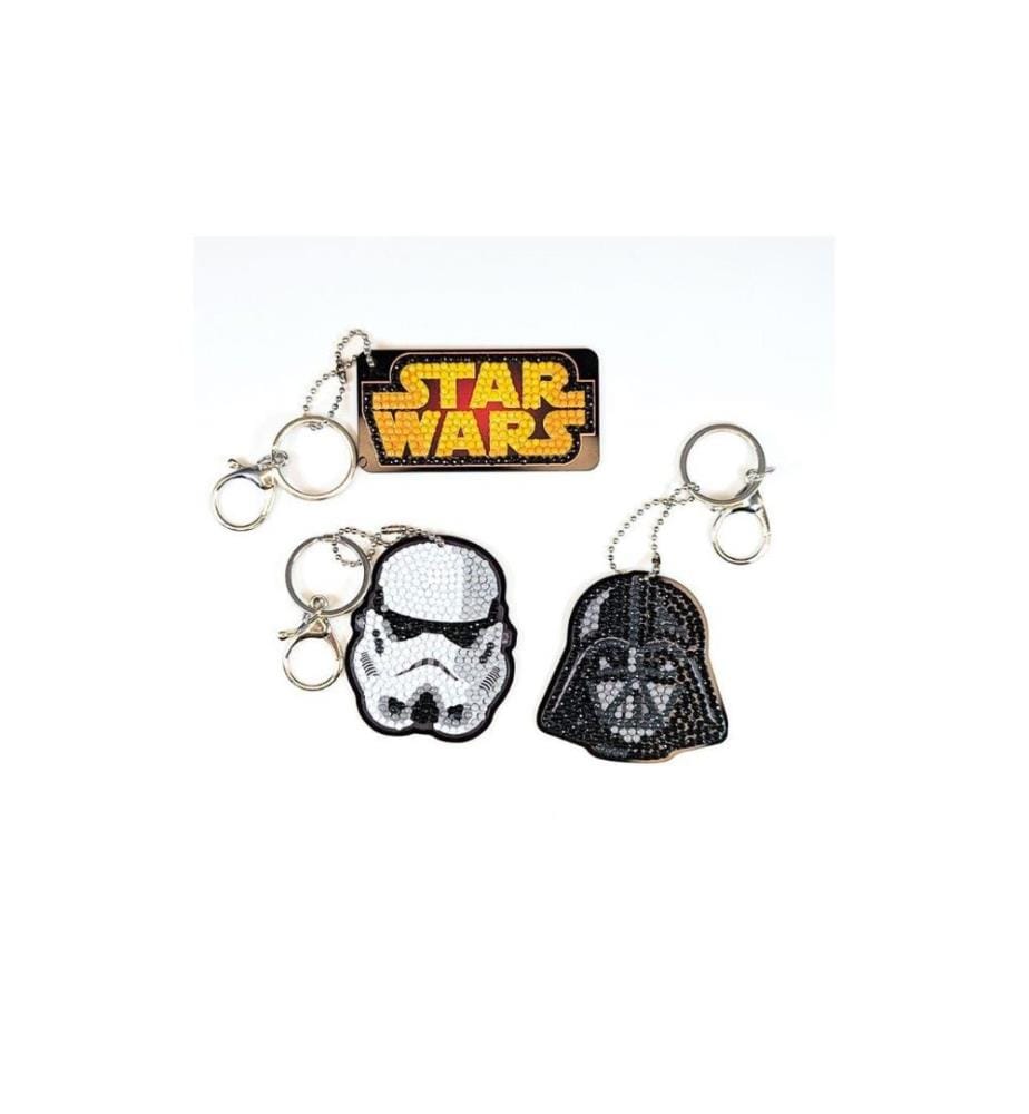 CRAFT BUDDY - Porte-clés Crystal Art Star Wars 3 pièces