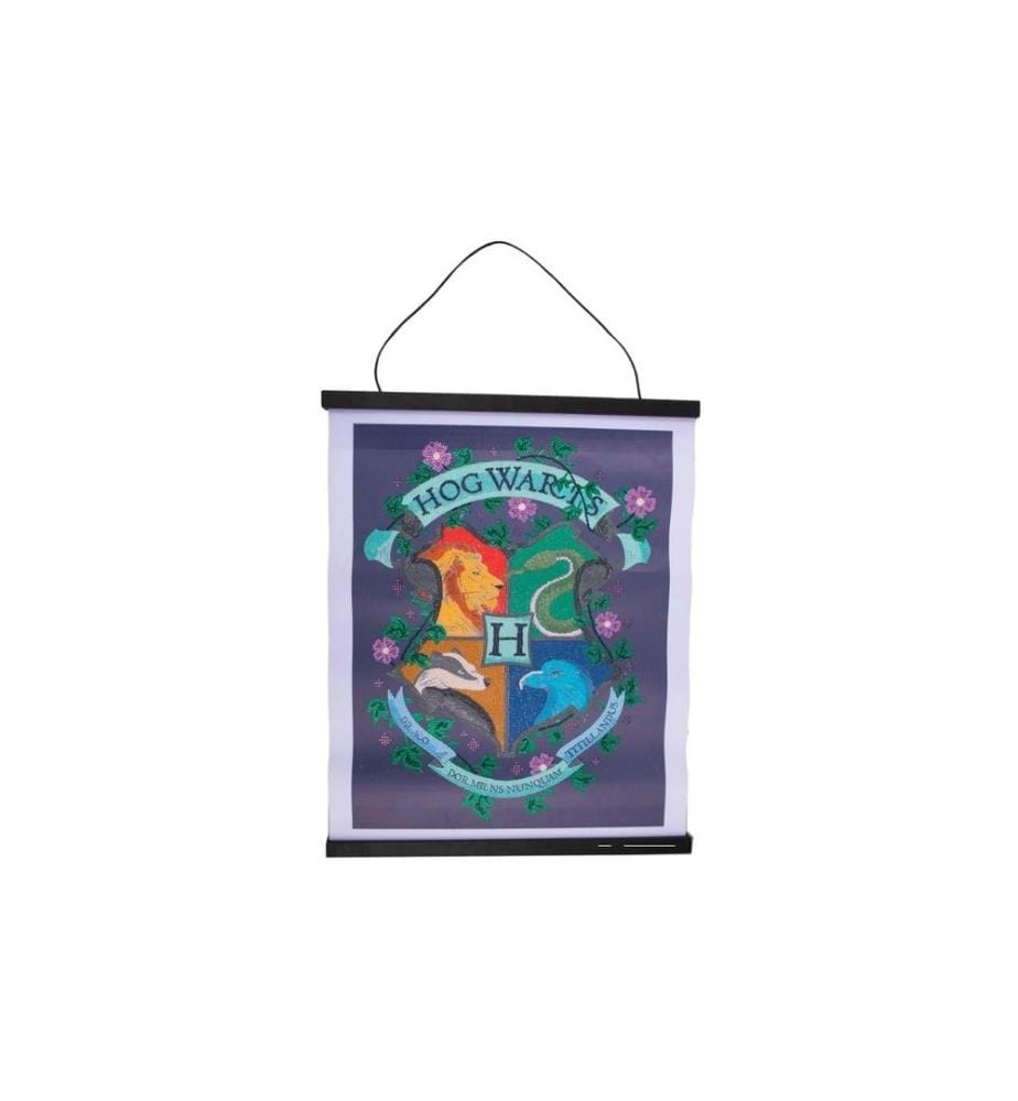 CRAFT BUDDY - Kits de bricolage Crystal Art Scroll Armoiries de Poudlard