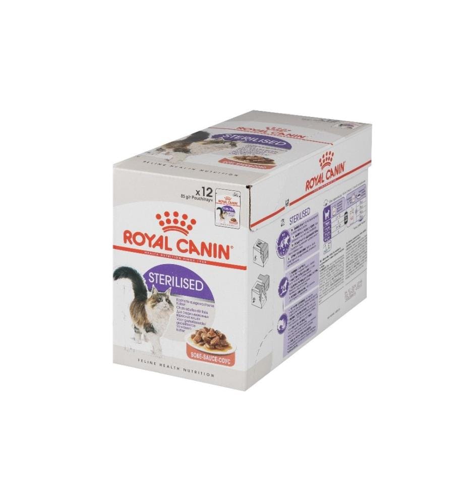 ROYAL CANIN - Alimentation humide Stérilisé en sauce, 12 x 85 g