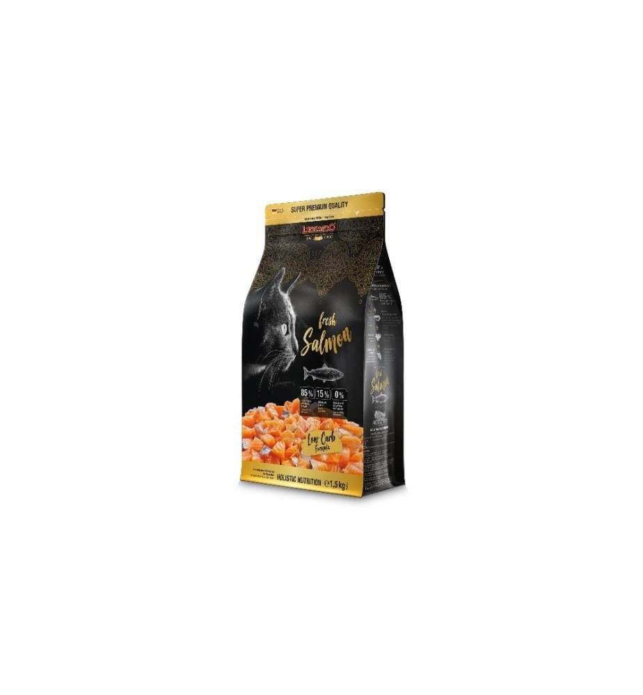 LEONARDO CAT FOOD - Alimentation sèche Fresh saumon, 1,5 kg