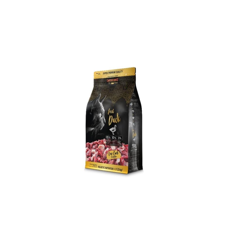LEONARDO CAT FOOD - Alimentation sèche Fresh Canard, 1,5 kg
