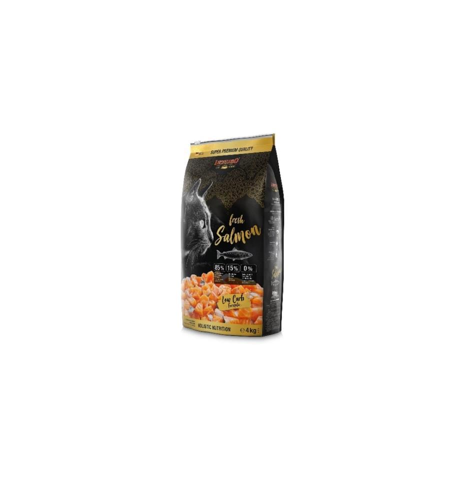 LEONARDO CAT FOOD - Alimentation sèche Fresh saumon, 4 kg