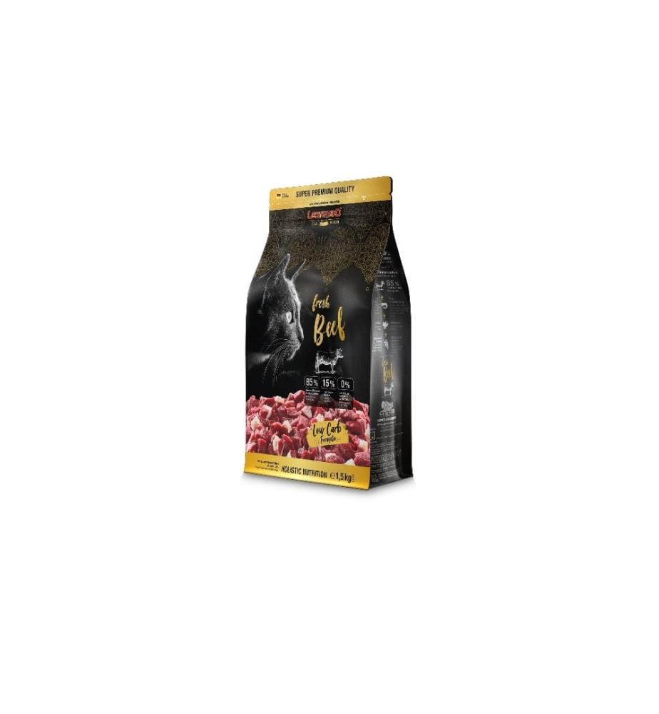 LEONARDO CAT FOOD - Alimentation sèche Fresh Bœuf, 1,5 kg