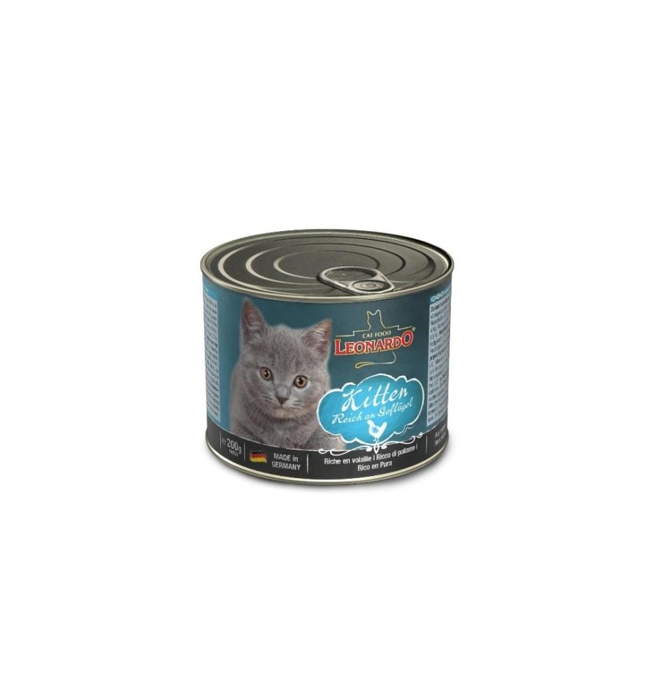 LEONARDO CAT FOOD - Alimentation humide Kitten, 200 g