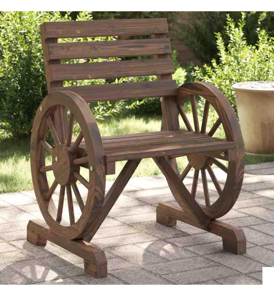 Chaises de jardin lot de 2 58x58x78,5 cm bois de sapin massif