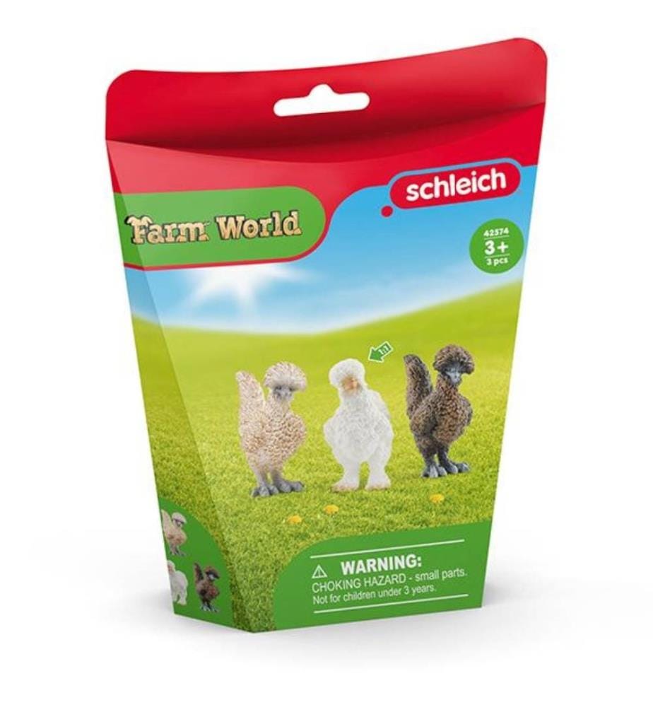 SCHLEICH - Poules Amies, 10x4.5x3.8cm